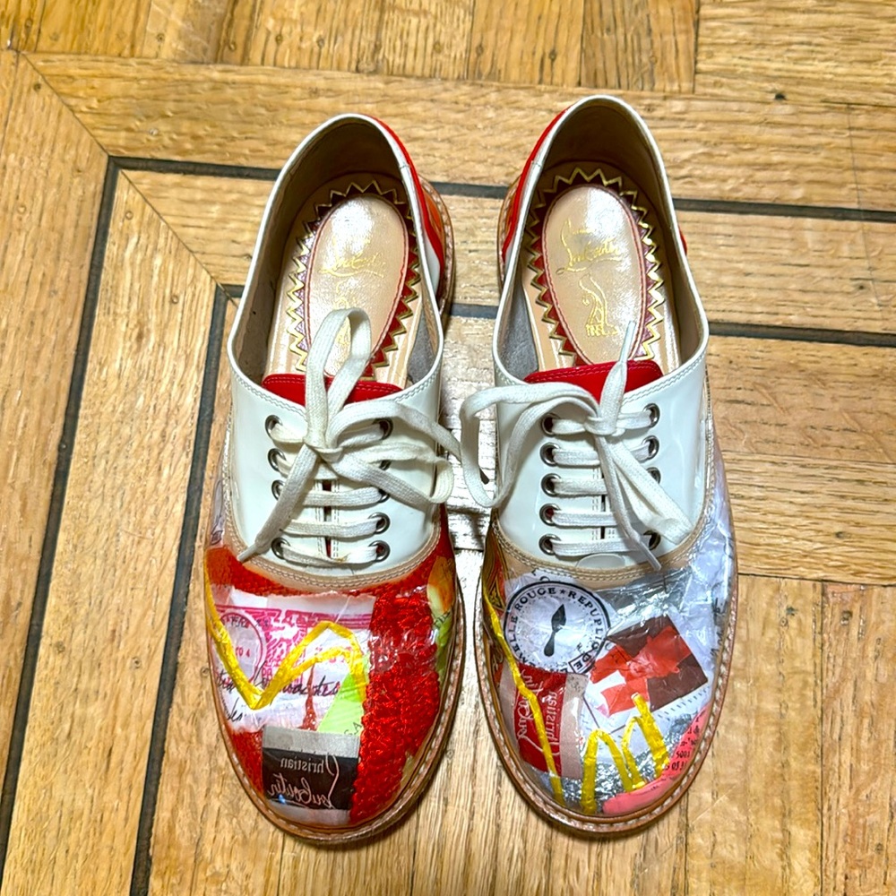 Christian Louboutins havana womens trash shoes